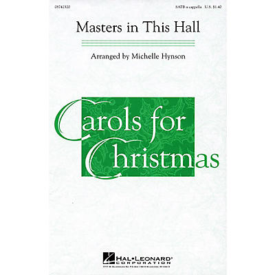 Hal Leonard Masters in This Hall SATB a cappella arranged by Michelle Hynson