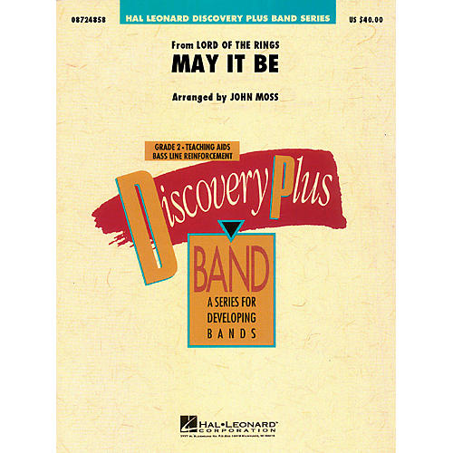 Hal Leonard May It Be (from The Lord of the Rings) - Discovery Plus Concert Band Series Level 2 arranged by John Moss