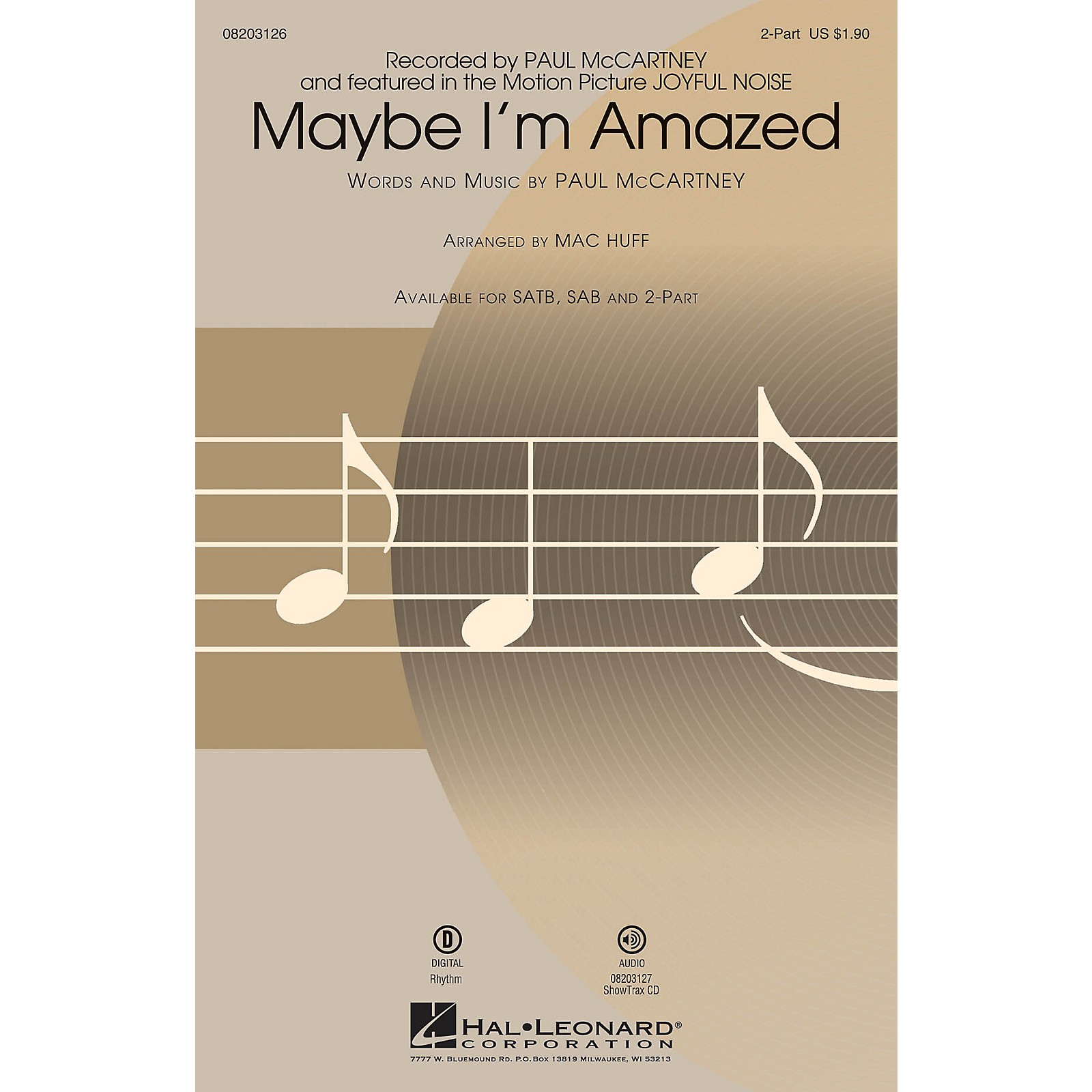 Hal Leonard Maybe Im Amazed From Joyful Noise 2 Part By Paul