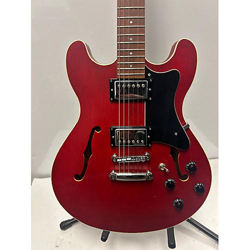 Framus Mayfield Pro Hollow Body Electric Guitar Trans Red