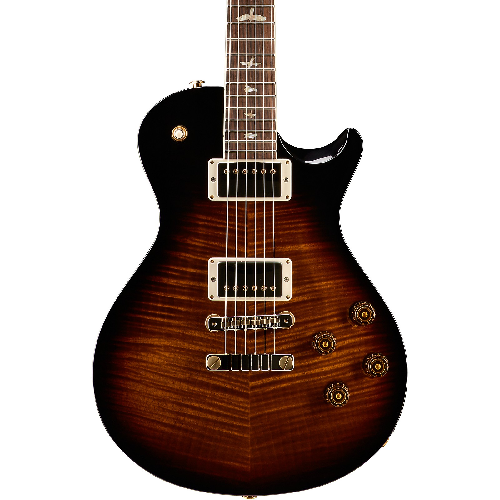 PRS McCarty SingleCut 594 with Pattern Vintage Neck, 10 Top Electric Guitar Black Gold Burst
