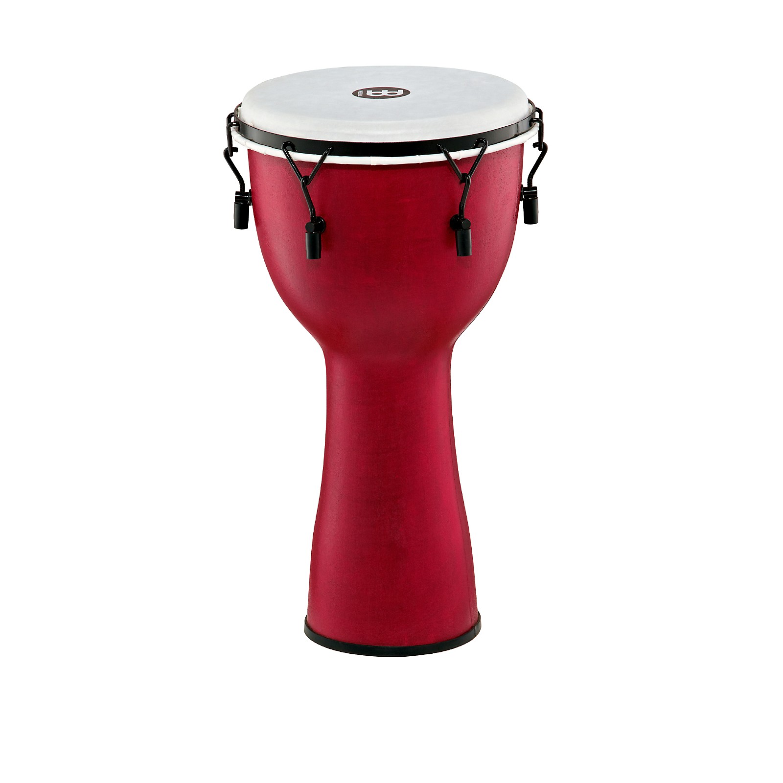 Meinl Mechanically Tuned Fiberglass Synthetic Head Djembe Crimson Red