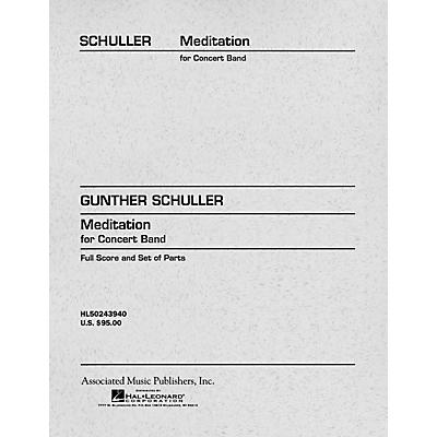 Associated Meditation for Concert Band (Score and Parts) Concert Band Level 4-5 Composed by Gunther Schuller
