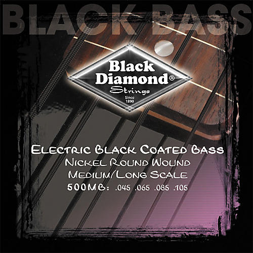 Medium Gauge Black Coated Roundwound Long Scale Bass Strings
