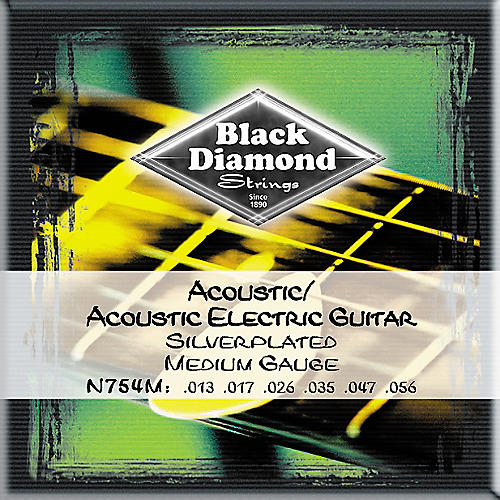 Medium Gauge Silver-Plated Acoustic-Electric Guitar Strings
