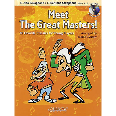 Curnow Music Meet the Great Masters! (Eb Alto Saxophone - Grade 1-2) Concert Band Level 1-2