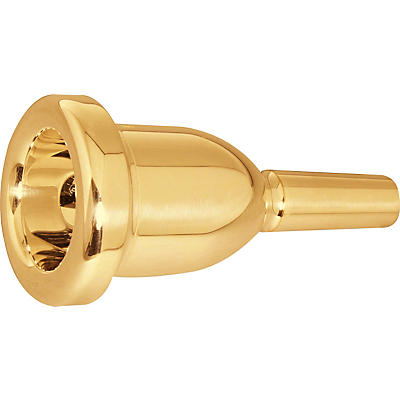 Bach Mega Tone Small Shank Trombone Mouthpiece in Gold