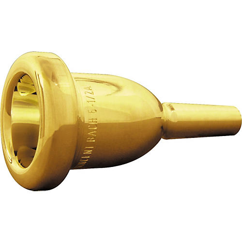 Bach Mega Tone Small Shank Trombone Mouthpiece in Gold 6-1/2A