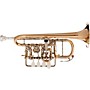 Scherzer Meister Johannes Rotary Valve Piccolo Trumpet Lacquer Gold Brass Bell