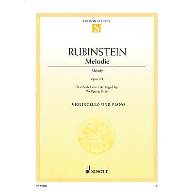 Schott Melodie, Op. 3 No. 1 (for Cello and Piano) String Series