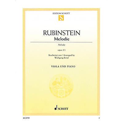 Schott Melodie  Op. 3, No. 1 (for Viola and Piano) String Series