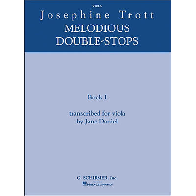G. Schirmer Melodious Double Stops Book 1 Viola By Trott