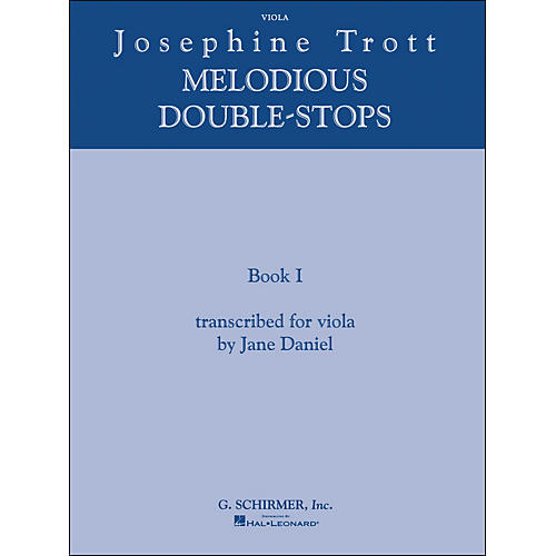 G. Schirmer Melodious Double Stops Book 1 Viola By Trott