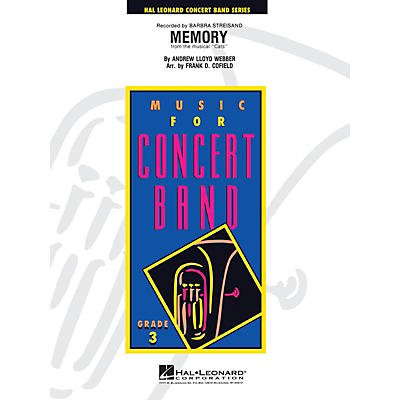 Hal Leonard Memory (from Cats) - Young Concert Band Level 3 by Frank Cofield