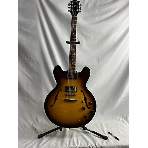 Gibson Memphis ES-335 Dot Reissue Custom Shop ESDTVSNH1 Hollow Body Electric Guitar Sunburst