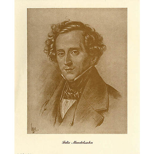 Mendelssohn (Lupas Large Portrait Poster) Music Sales America Series