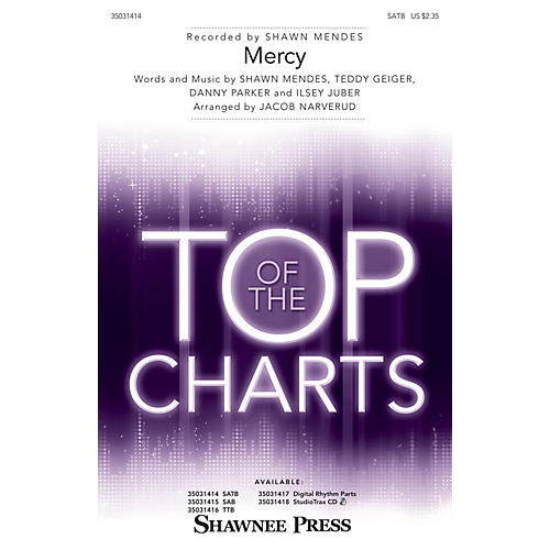 Shawnee Press Mercy SATB by Shawn Mendes arranged by Jacob Narverud