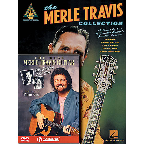 Merle Travis Guitar Pack Homespun Tapes Series Softcover with DVD Performed by Merle Travis