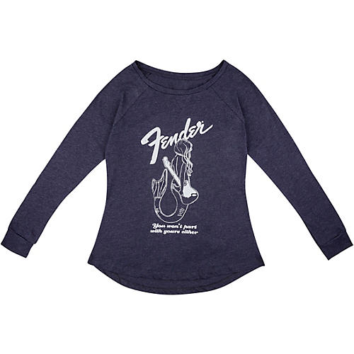 Fender Mermaid Women's Long Sleeve Large Navy