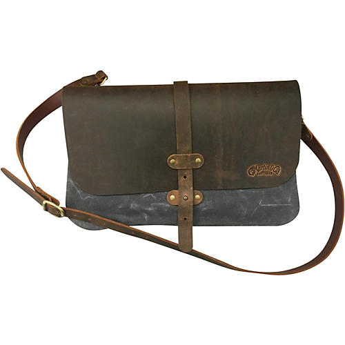 Messenger Bag 3 Panel Canvas/Leather