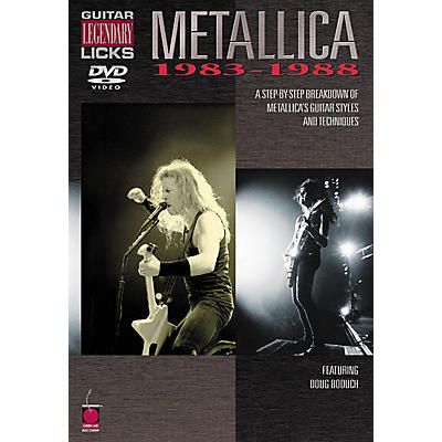 Cherry Lane Metallica - Guitar Legendary Licks 1983-1988 (DVD)