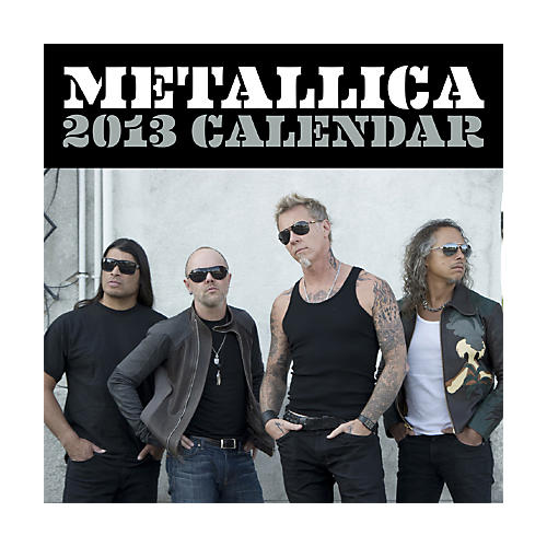Metallica 2013 Square 12x12 Wall Calendar