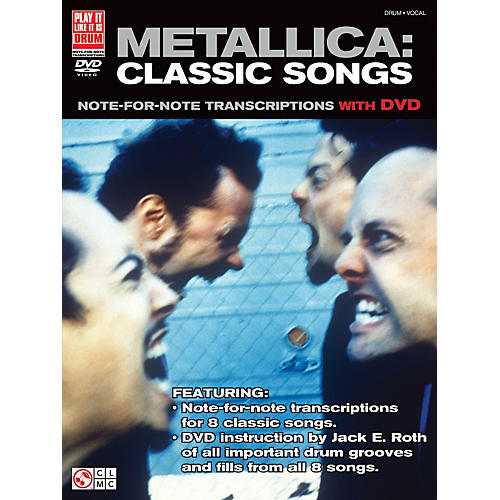 Metallica Classic Songs For Drum - Note For Note Transcriptions with DVD
