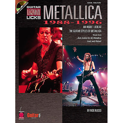 Metallica Guitar Legendary Licks 1988-1996 Book with CD