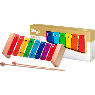 Stagg Metallophone with 8 Rainbow Keys