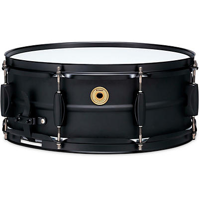 TAMA Metalworks Steel Snare Drum with Matte Black Shell Hardware