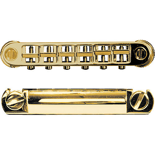 TonePros Metric Locking Tune-o-matic/Tailpiece Set (large posts) Gold