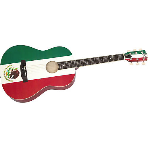 Mexican Flag Acoustic Guitar
