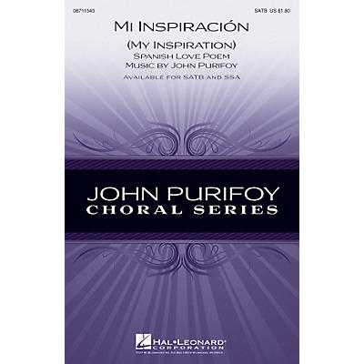 Hal Leonard Mi Inspiración SSA Composed by John Purifoy