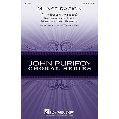 Hal Leonard Mi Inspiración SSA Composed by John Purifoy