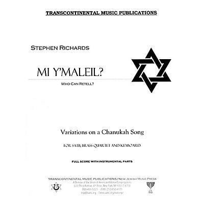Transcontinental Music Mi Y'maleil? (Who Can Retell?) Full Score arranged by Stephen Richards