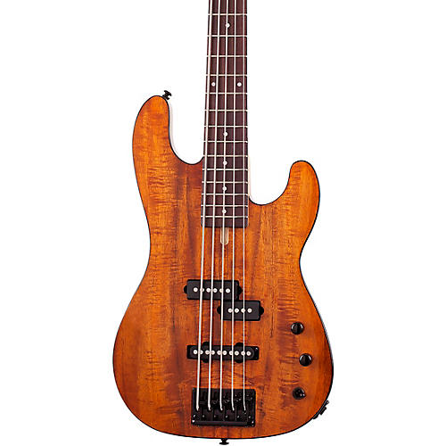 Schecter Guitar Research Michael Anthony MA-5 Koa 5-String Electric Bass Natural