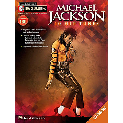 Hal Leonard Michael Jackson - Jazz Play-Along Volume 180 Book/CD