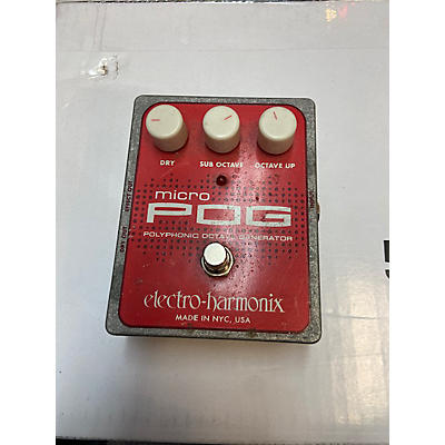 Electro-Harmonix Micro Pog Polyphonic Octave Generator Effect Pedal