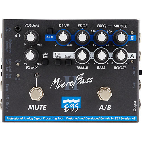 EBS MicroBass II Bass Preamp Pedal