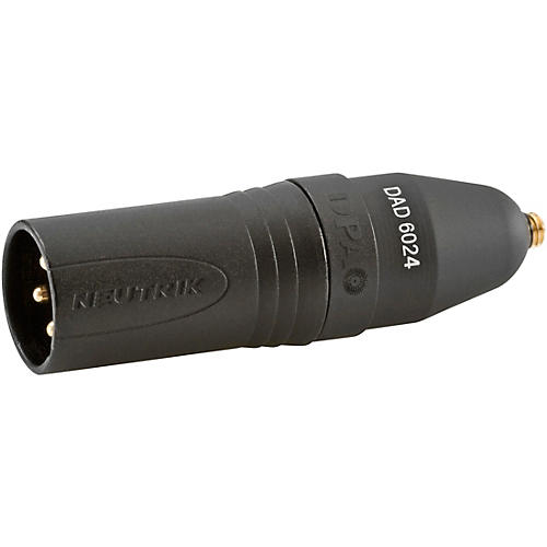 DPA Microphones MicroDot to XLR Adapter with Mid-Range Attenuation (DAD6024) Silver/Gold 1 ft.