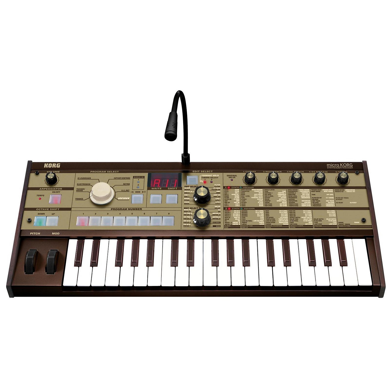 Vintage Gold Synthesizer/Vocoder Musician's Friend