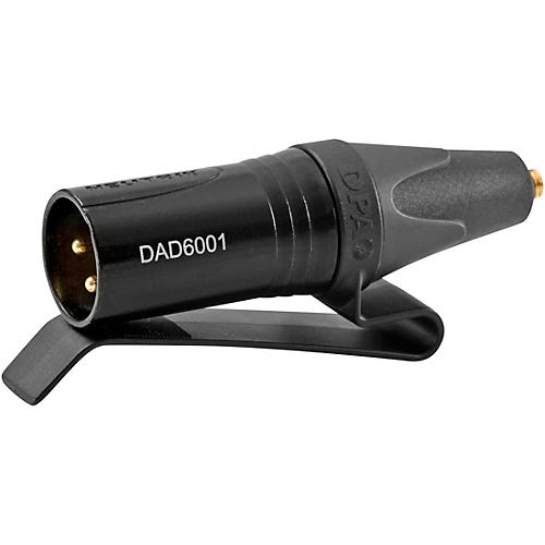DPA Microphones Microdot to XLR Adapter with Belt Clip (DAD6001-BC) Silver/Gold 1 ft.