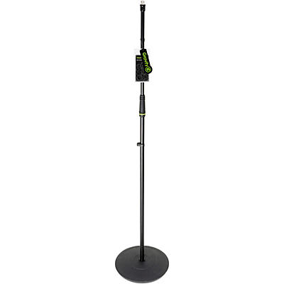 Gravity Stands Microphone Stand With Round Base - Black