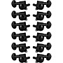 Grover Mid-Size Locking Rotomatics 406 Series Tuning Machines Black Chrome 6+6