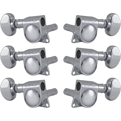 Grover Mid-Size Locking Rotomatics 406 Series Tuning Machines Chrome 3+3