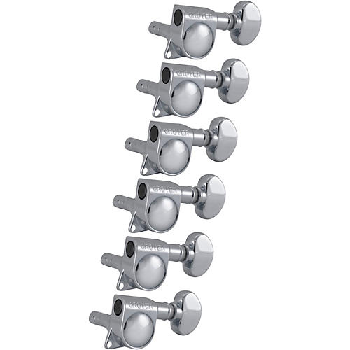 Grover Mid-Size Locking Rotomatics 406 Series Tuning Machines Chrome 6-in-line