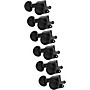Grover Mid-Size Roto-Grip Locking Rotomatics 505 Series Tuning Machines Black Chrome 6-in-line, left-hand