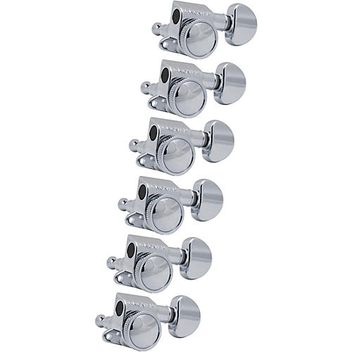 GROVER Mid-Size Roto-Grip Locking Rotomatics 505 Series Tuning Machines Chrome 6-in-line