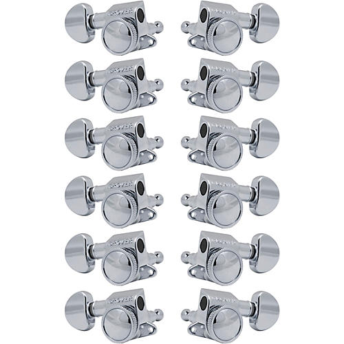 Grover Mid-Size Roto-Grip Locking Rotomatics 505 Series Tuning Machines Chrome 6+6