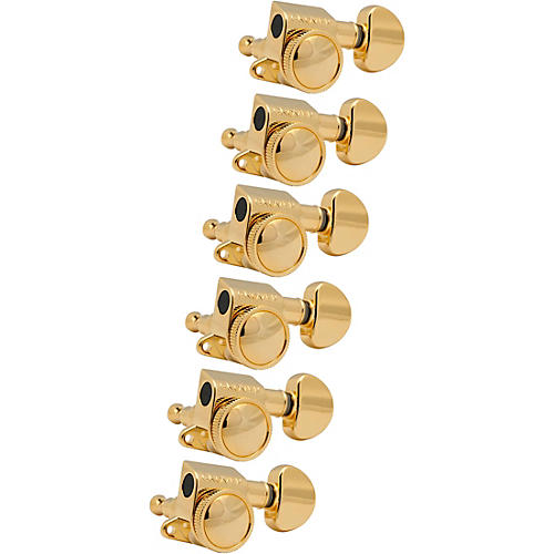 Grover Mid-Size Roto-Grip Locking Rotomatics 505 Series Tuning Machines Gold 6-in-line
